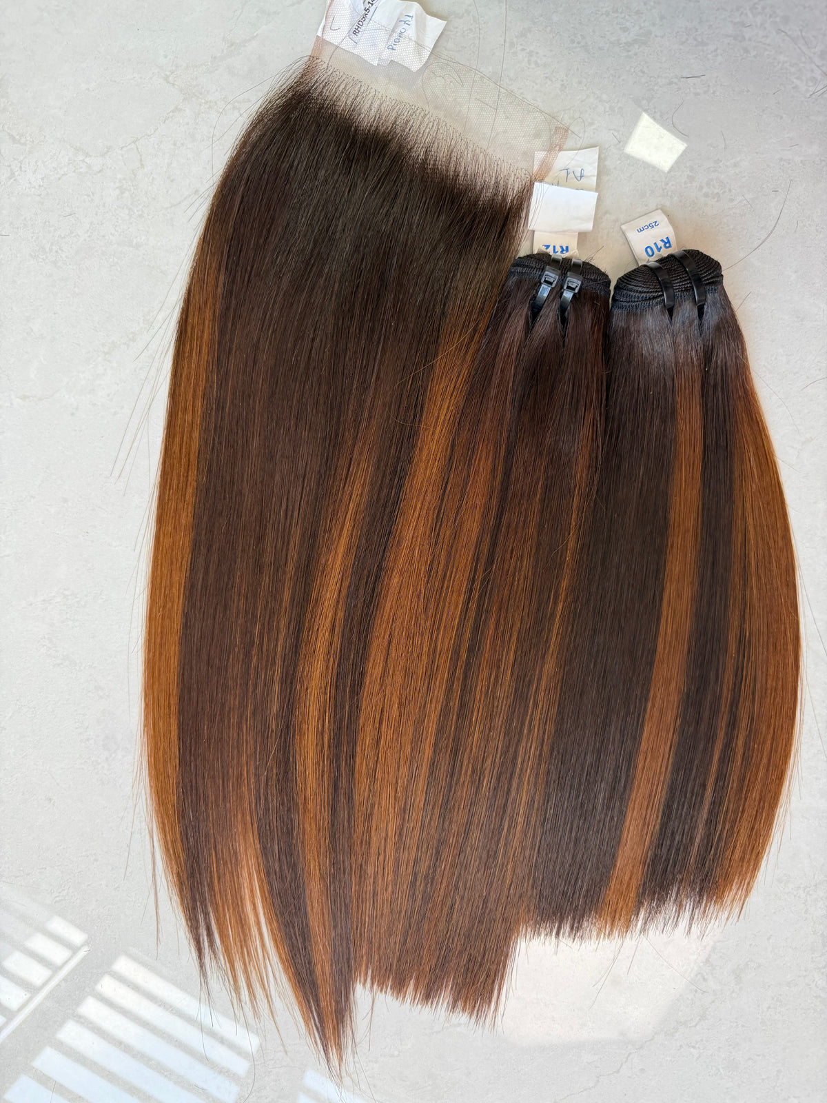 2 raw vietnamese hair bundles bone straight 12 inch with hd 5x5 closure, factory-direct wholesale