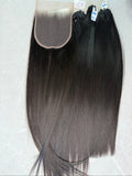 Raw Vietnamese hair bundle pack 18 inch bone straight with hd 5x5 closure, wholesale set from Anbi Hair