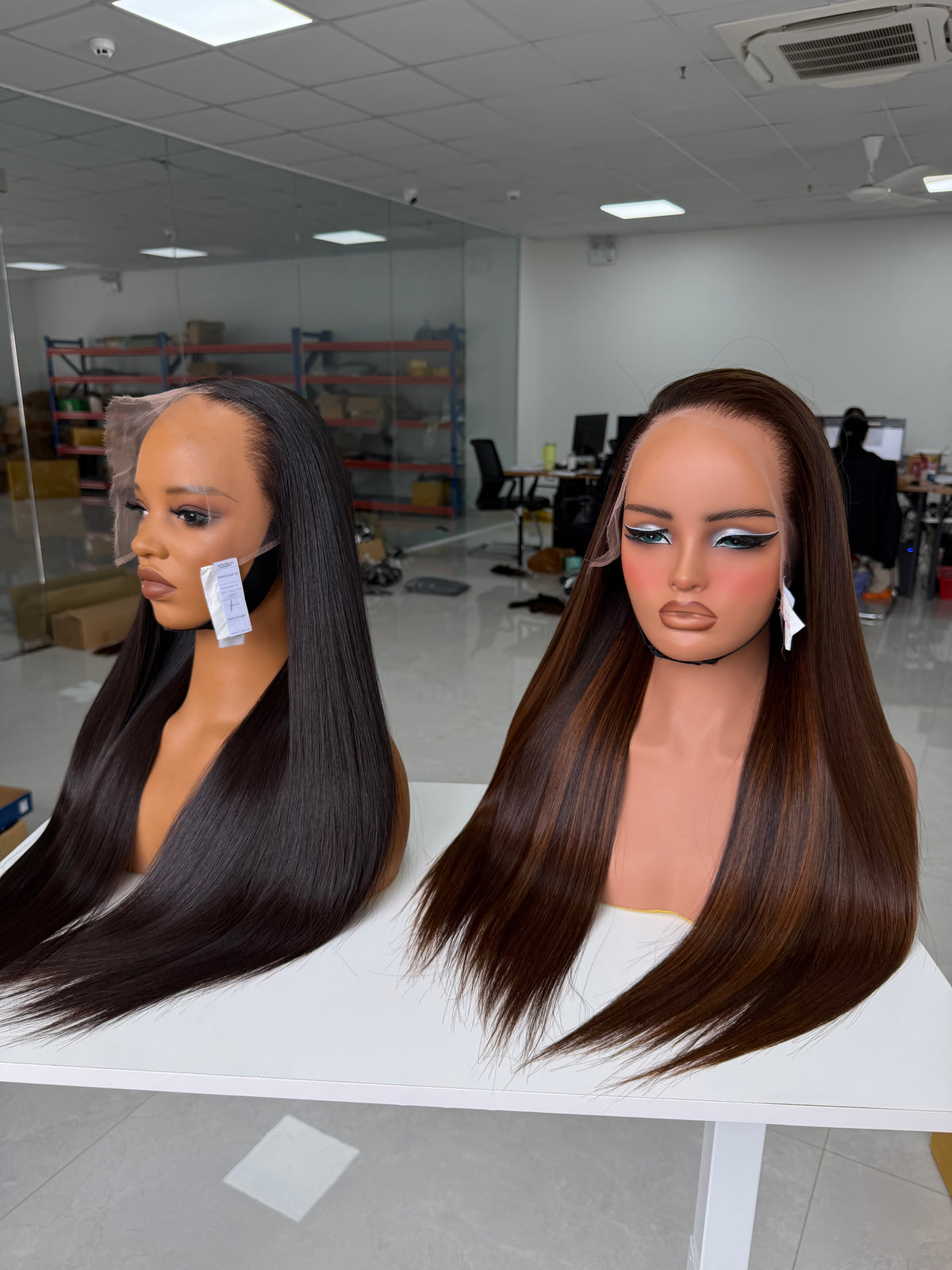 Raw Vietnamese Hair Luxury Wig · HD 13x4 · 20" · Bone Straight · Density 250