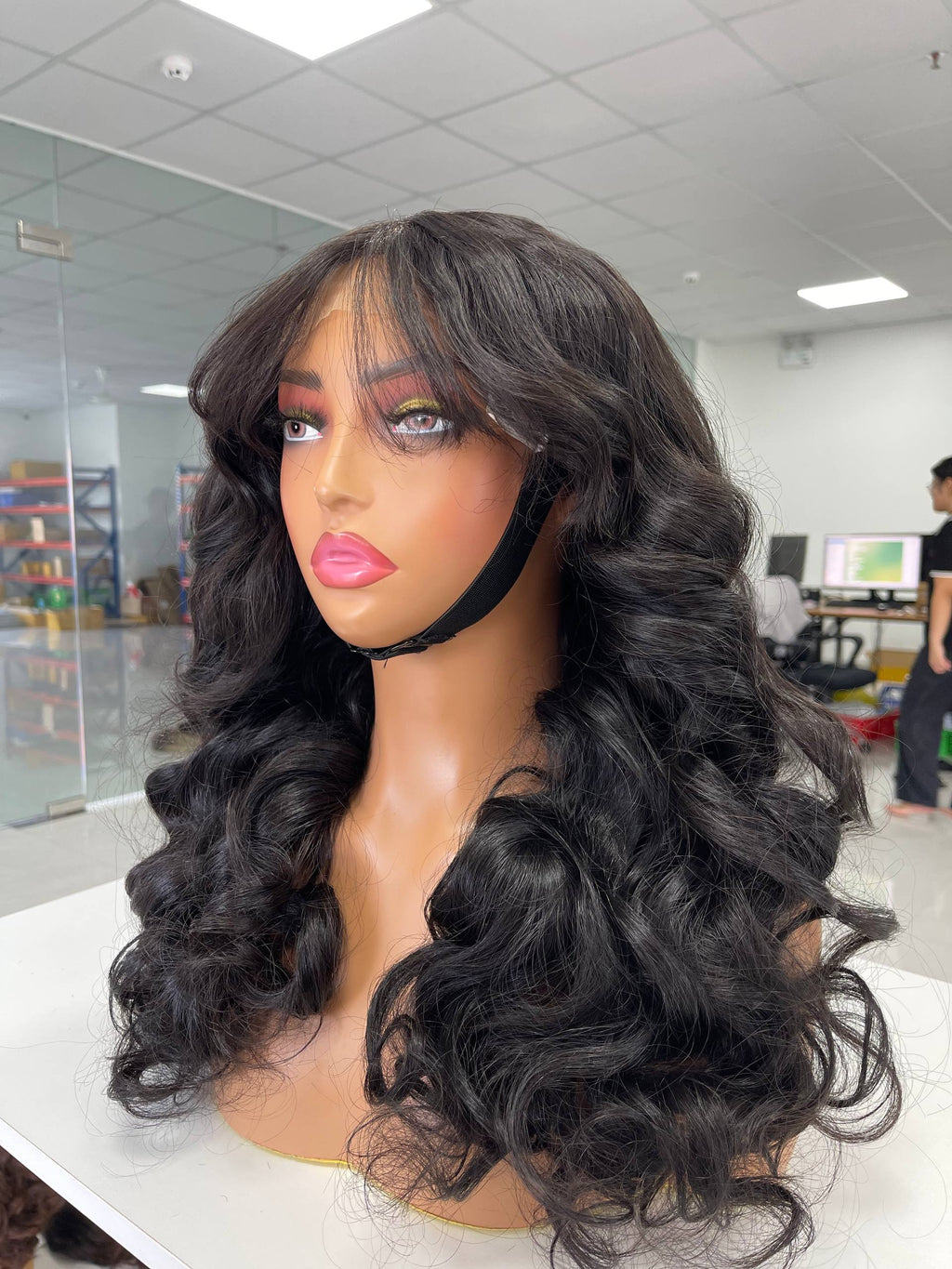 Raw Vietnamese Hair Luxury Wig · Fringe 5x5 · 22" · Natural Wave · Density 300