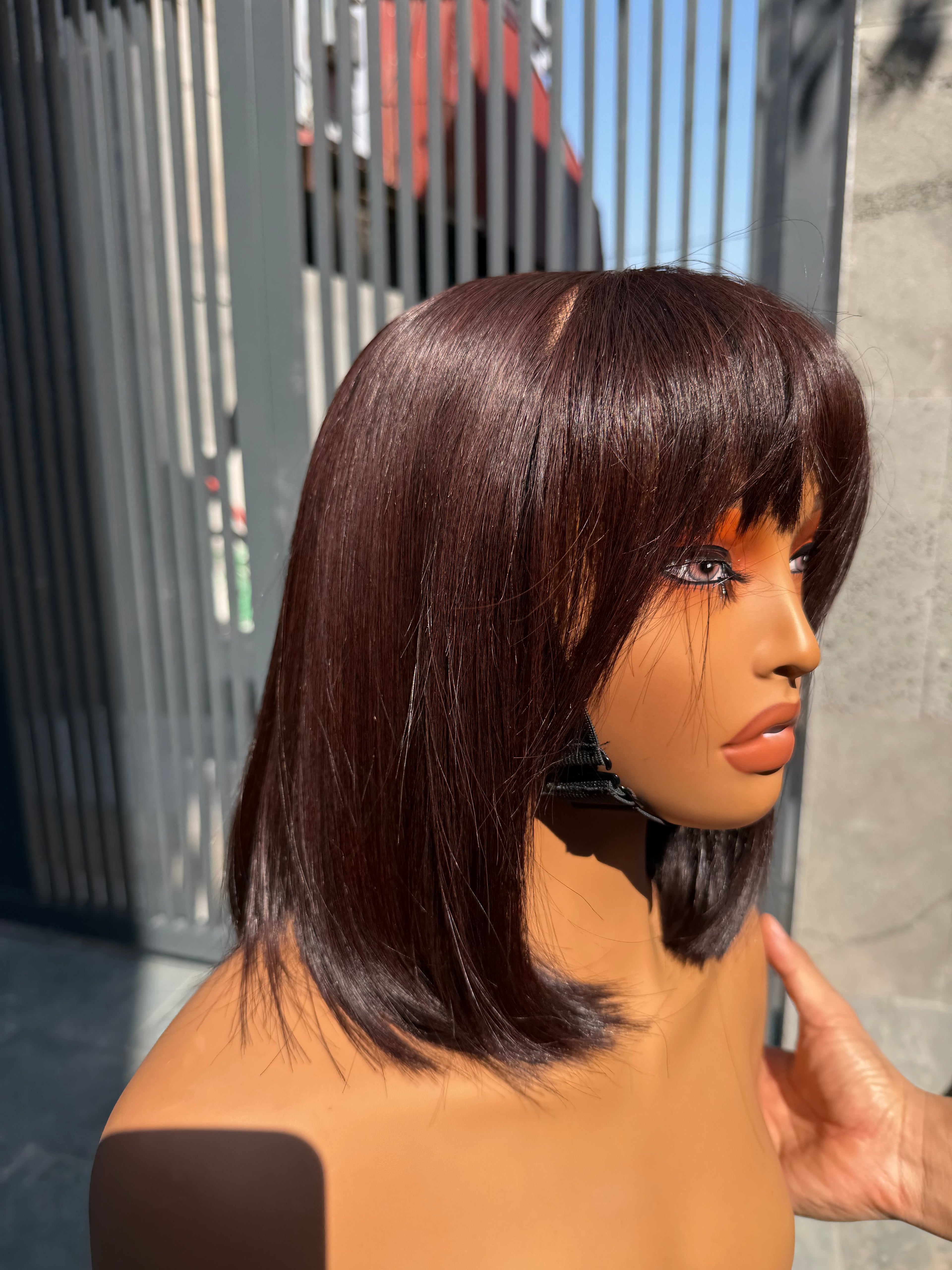 Affordable · Fringe 5x5 · 8" · Bone Straight · Density 200