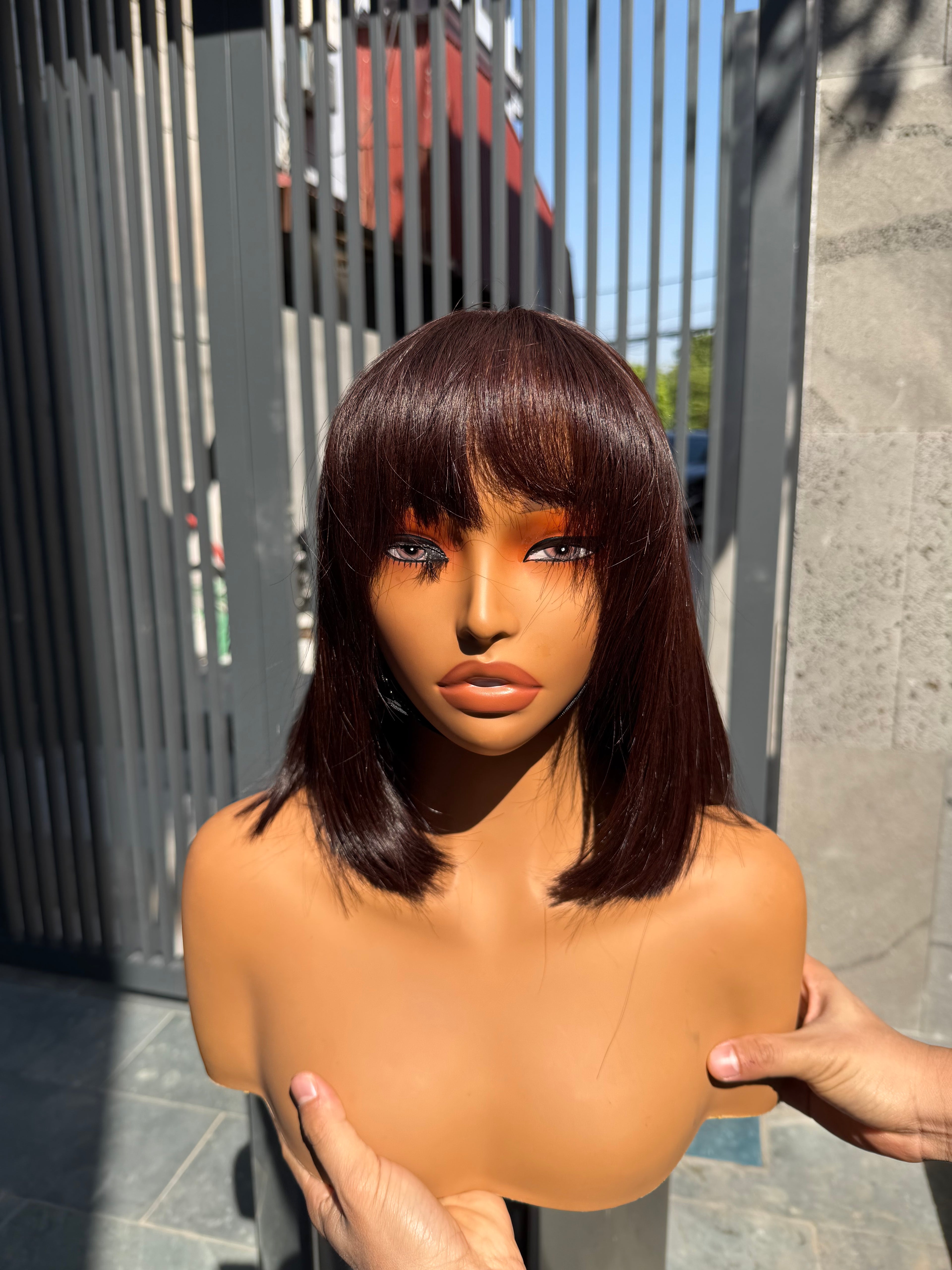 Affordable · Fringe 5x5 · 8" · Bone Straight · Density 200