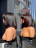 Affordable · Fringe 5x5 · 8" · Bone Straight · Density 200