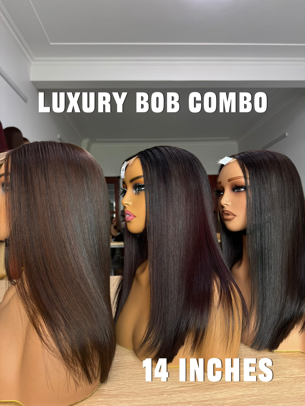 Luxury · 2x6 · 14" · Bone Straight · Density 200