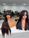 Raw Vietnamese Hair Luxury Wig · Fringe 6x6 · 24" · Bone Straight · Density 300