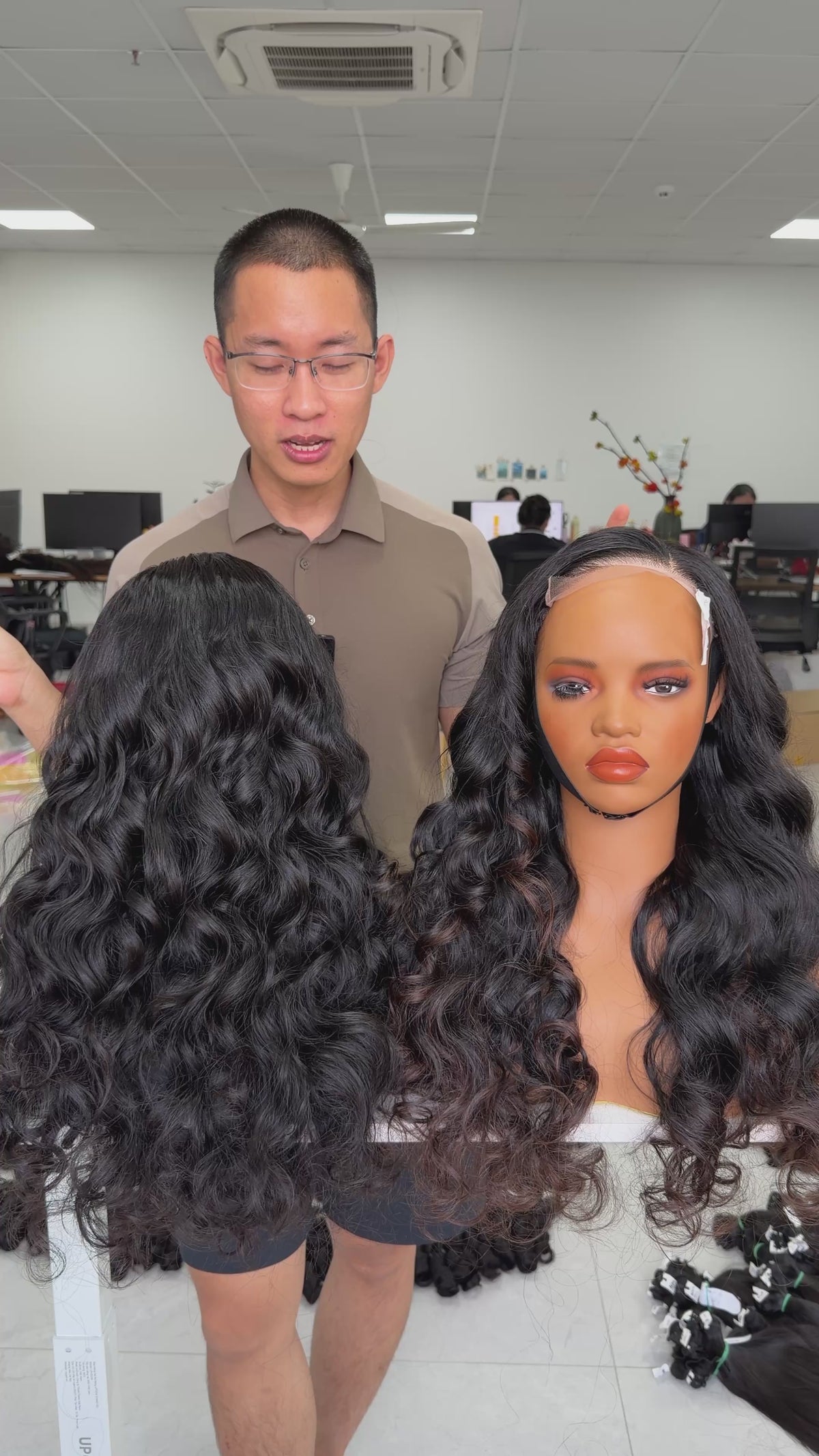 Premium Raw Vietnamese Hair · HD 5x5 · 22" · Bouncy · Density 300