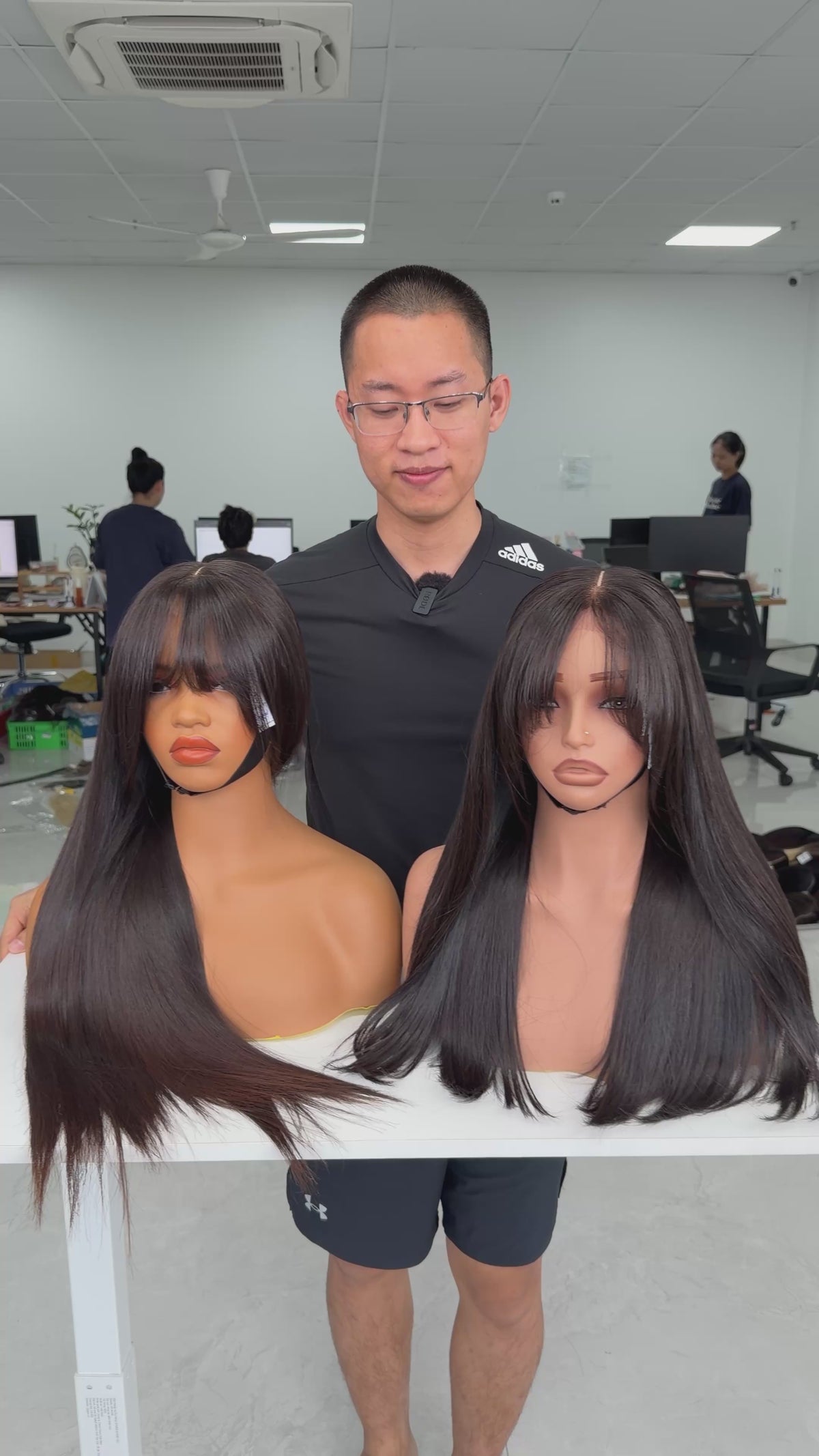 Raw Vietnamese Hair Luxury Wig · Fringe 6x6 · 24" · Bone Straight · Density 300